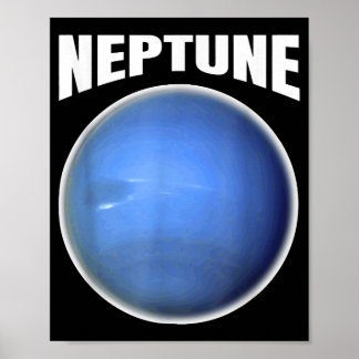 Póster Diseño Neptune - Espacio Ultraterrestre con Planet