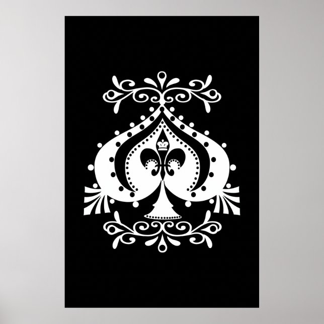 Póster Diseño Ornate Spade (Frente)