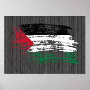 Póster Diseño palestino fresco de la bandera