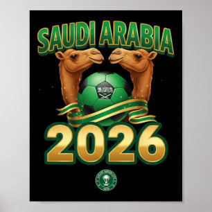 Póster Diseño para el equipo de fútbol Arabia Saudita 202