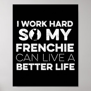 Póster Diseño Para El Propietario De Un Bulldog Francés 1