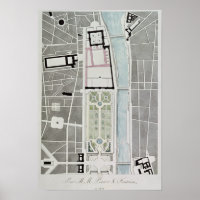 Diseño para unir las Tullerías al Louvre