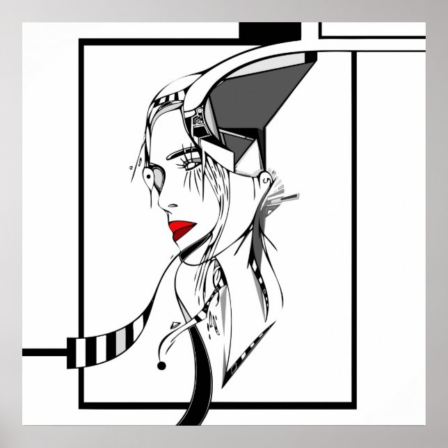 Póster diseño para zazzle canvas (Frente)