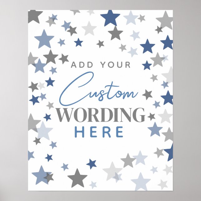 Póster Diseño personalizado de su propia estrella poster  (Frente)