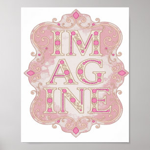 Póster Diseño personalizado IM AGINE de Catchy Gold
