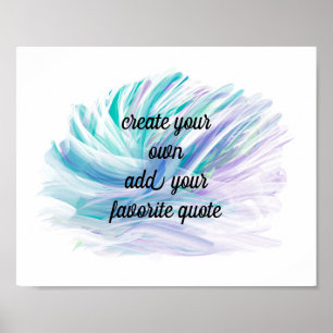 Póster diseño pintado artístico añade un color pastel