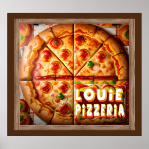 Póster Diseño Pizza Pizzeria