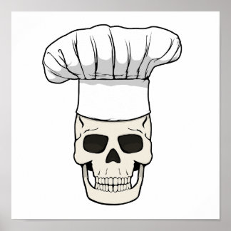 Póster diseño PNG descargable CALAVERA DE COCINERO Jolly 