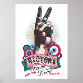 Póster – Diseño Pop-Art Victoria Paz y Amor