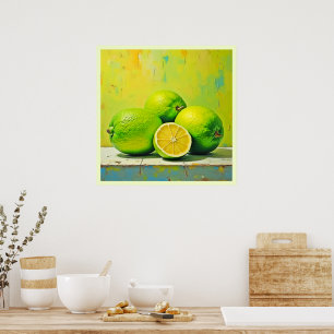 Póster Diseño pop de verano brillante de Limes