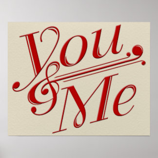 Póster Diseño Poster de You & Me