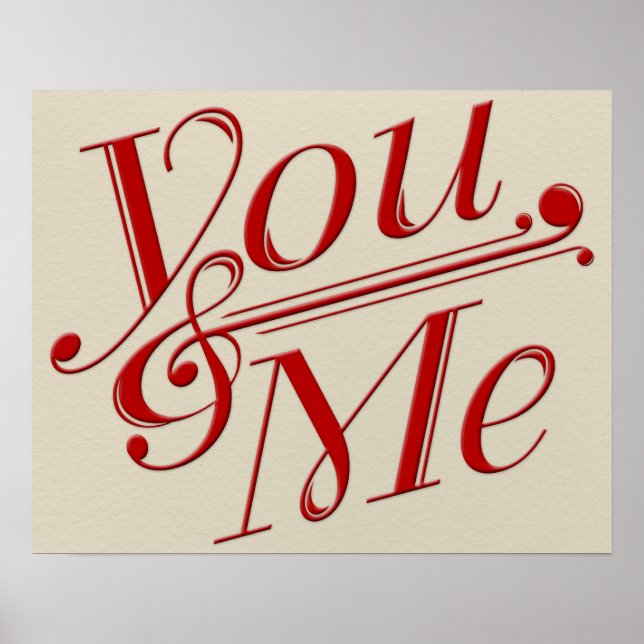 Póster Diseño Poster de You & Me (Frente)