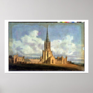 Póster Diseño proyectado para la abadía de Fonthill, Wilt