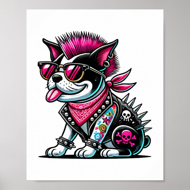 Póster Diseño Punk de Bostie (Frente)