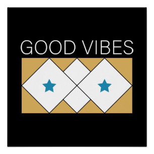 Póster Diseño refrescante de vibraciones positivas
