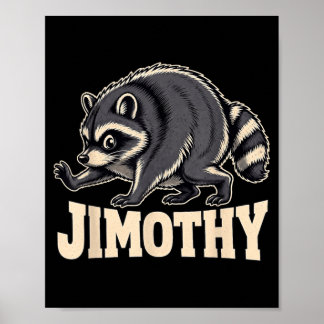 Póster Diseño Retro 80s de Jimothy Raccoon