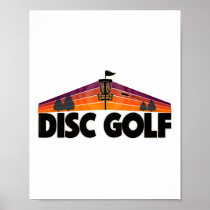 Póster Diseño Retro para Amantes de Disc Golf - Deporte d