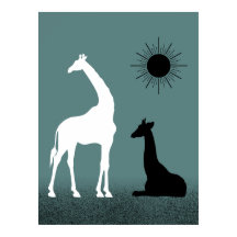 Diseño salvaje Giraffe Poster