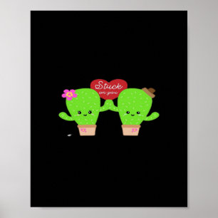 Póster Diseño Sentimental de Pareja Atrapada por la Plant