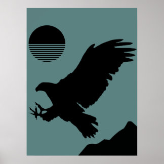 Póster Diseño silvestre Eagle Poster