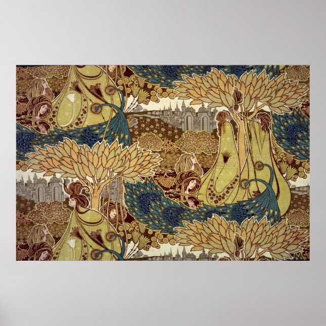 Póster Diseño textil de Christopher Dresser (Frente)