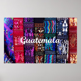 Póster Diseño textil guatemalteco.