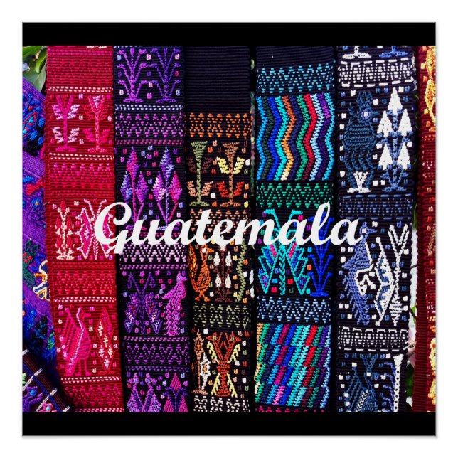 Póster Diseño textil guatemalteco. (Anverso)