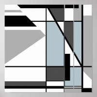 Diseño tipo mosaico de color blanco negro gris abs