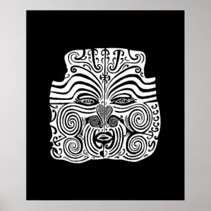 Póster Diseño tribal del tatuaje - Nueva Zelanda maorí