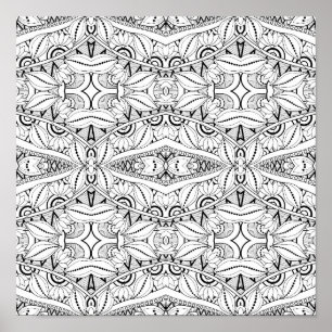 Póster Diseño tribal inspirado 2