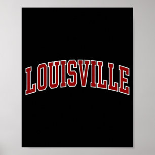 Póster Diseño Vintage de Louisville para Hombres Mujeres