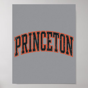 Póster Diseño Vintage Princeton Nueva Jersey Hombres Muje