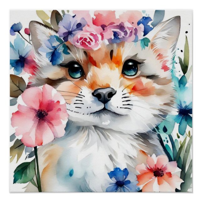 Póster Diseño vintage retro lindo para niños  (Anverso)