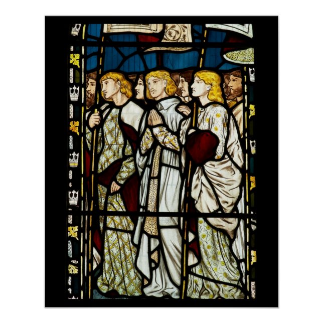 Póster Diseño William Morris, Todos los Santos (Anverso)