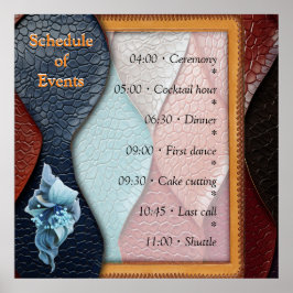 Póster Diseños artísticos de textura de cuero artístico