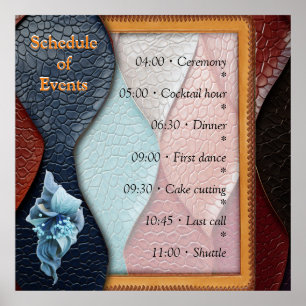 Póster Diseños artísticos de textura de cuero artístico