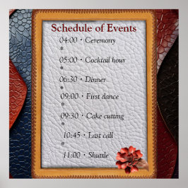 Póster Diseños artísticos de textura de cuero artístico