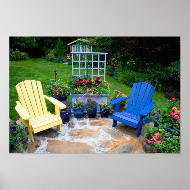 Póster diseños de jardín en nuestro jardín Sammamish, 4 (Frente)