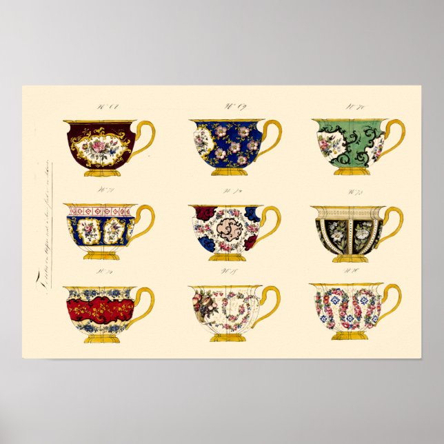 Póster Diseños de la Vieja Guerra de Victoria (Frente)