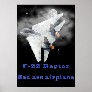 Póster Diseños del rapaz F-22
