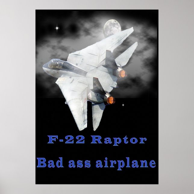 Póster Diseños del rapaz F-22 (Frente)