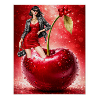 Póster Diseños Modernos de Cereza