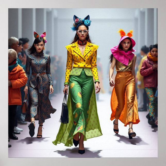 Póster Diseños modernos de moda para fanáticos mujeres im (Frente)