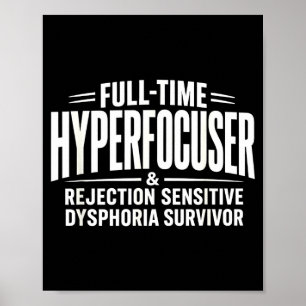 Póster disforia sensible a la rejection del hiperconcentr