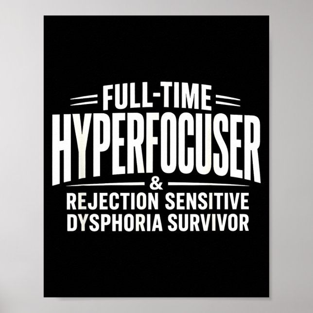 Póster disforia sensible a la rejection del hiperconcentr (Frente)