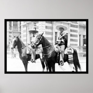 Póster Disfraces de Charro en Tampico, México 1903