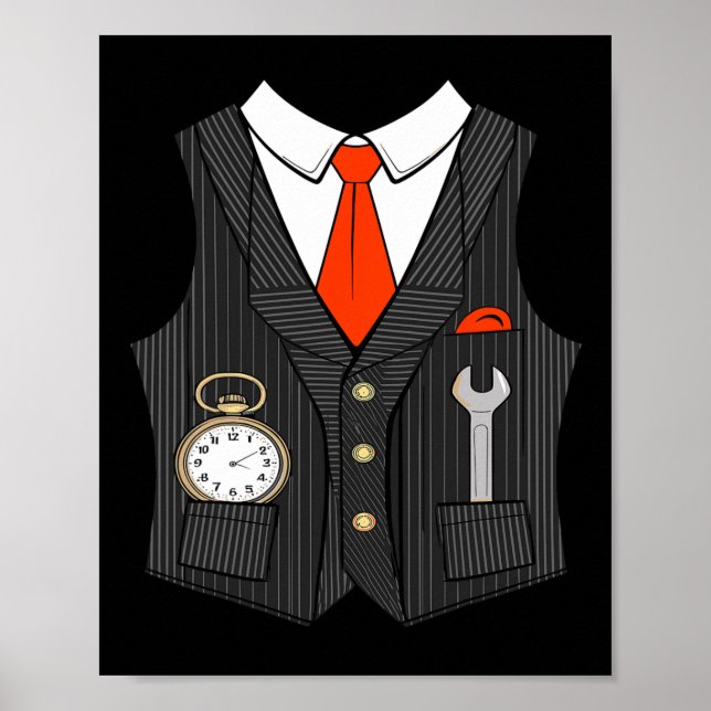 Póster Disfraces De Conductor De Tren De Halloween Para N (Frente)