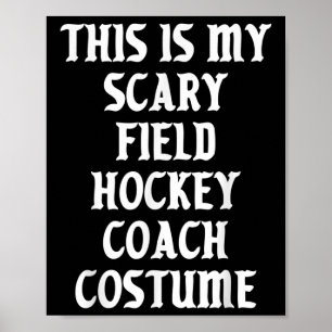 Póster Disfraces de Entrenador de Hockey sobre Césped de