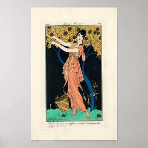 Póster Disfraces de época parisinos por H Robert Dammy