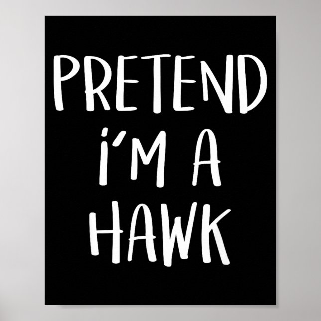 Póster Disfraces De Fiesta De Pájaro Halcón Divertido Hal (Frente)